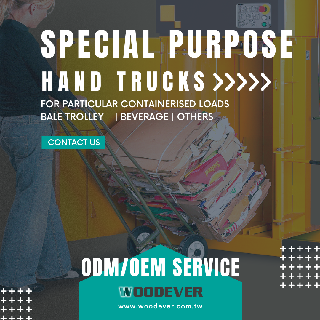 Maßgefertigte Wagen, Rollwagen und Handkarren zum sicheren Transport von bestimmten containerisierten Lasten und speziell geformten Gegenständen.